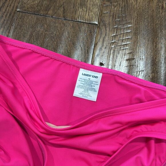 Lands End girls tankini. Sz 12. Pink/yellow/orange - Picture 4 of 4